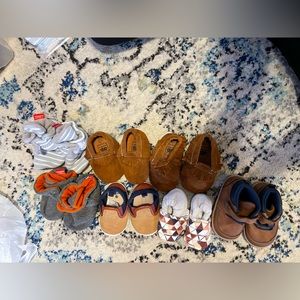 Group of infant size shoes